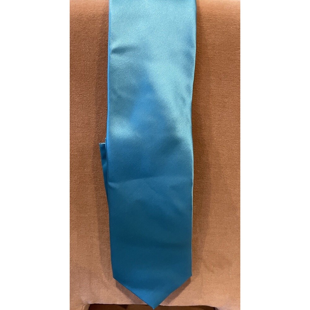 NWT Brand Q Men's Tie French Blue & Pocket Square